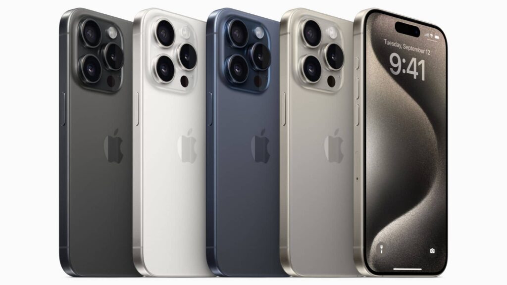 New Titanium Colors of the iPhone 15 Pro series