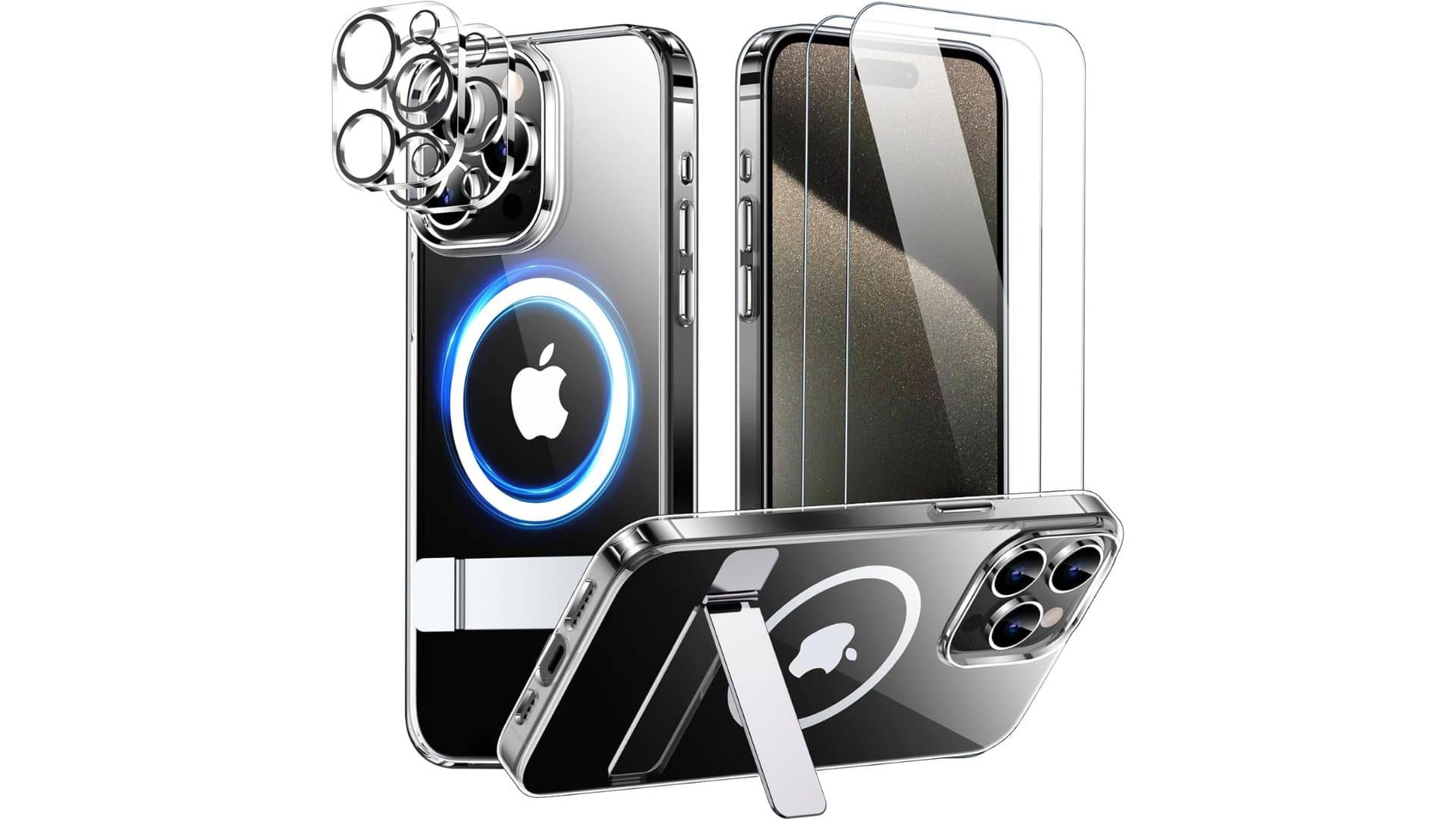 SPIDERCASE Magnetic Clear Case for iPhone 15 Pro Max