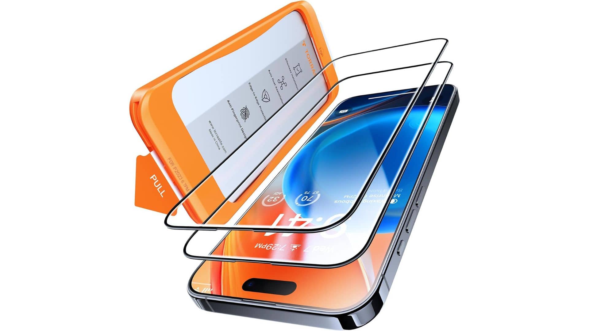 TORRAS Diamond Shield iPhone 15 Glass Screen Protector