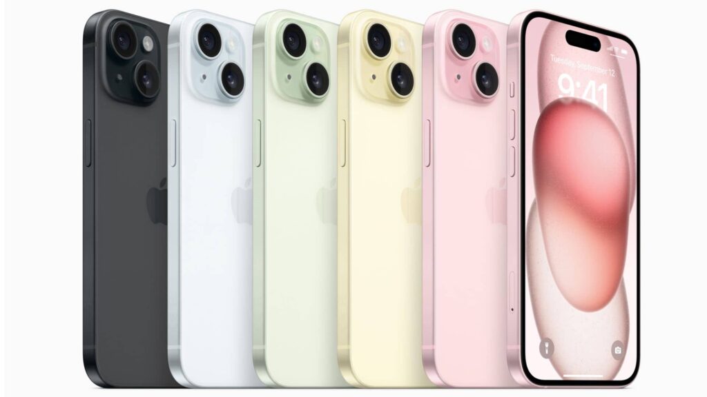 iPhone 15 Series different colors