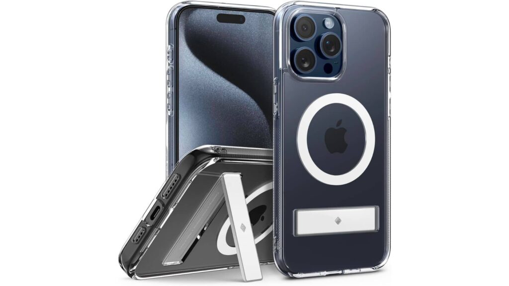 Caseology Capella Mg Kick Stand for iPhone 15 Pro Max Case