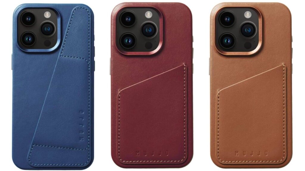 Mujjo Leather Wallet Case for iPhone 15 Pro series